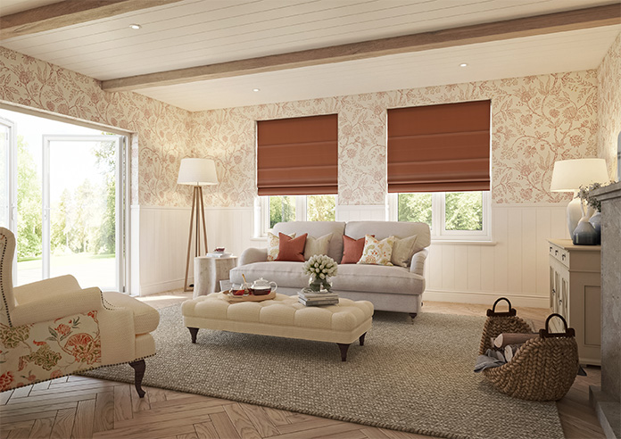 Ascot, Terracotta - Roman Blind - Image 6